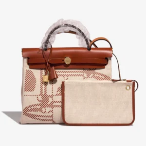 Best Replica Hermès Herbag 31 Toile/Vache Hunter Cuivre/Ecru/Beige GHW – Replica Handbags