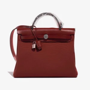 Best Replica Hermès Herbag 31 Toile/Vache Hunter Rouge H - DLF