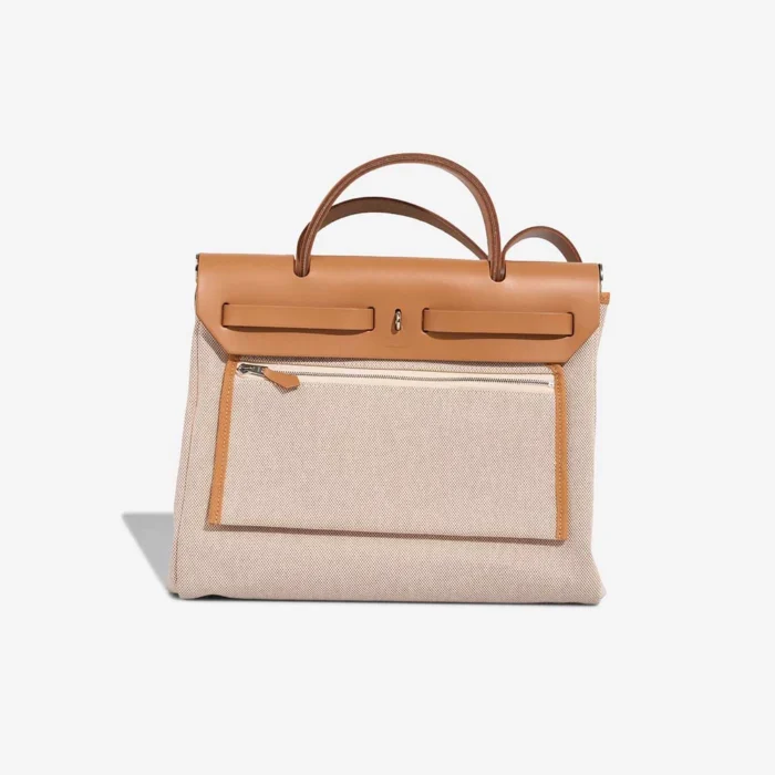 Best Replica Hermès Herbag 31 Toile/Vache Hunter Sable Naturel/Ecru PHW - Replica Handbags - Image 2
