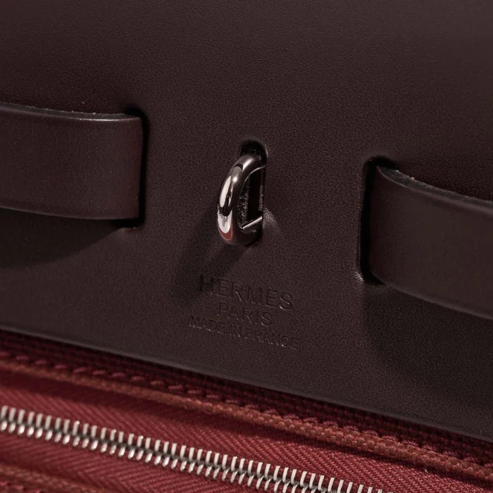 Best Replica Hermès Herbag 31 Toile/Vache Hunter Sienne/ebene RHW - Replica Handbags - Image 2