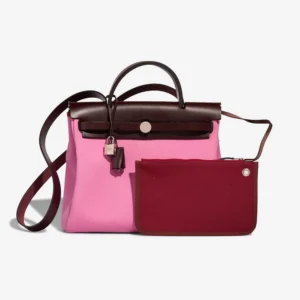 Best Replica Hermès Herbag 31 Vache Hunter/Toile Rouge Sellier/Bubblegum PHW - Replica Handbags