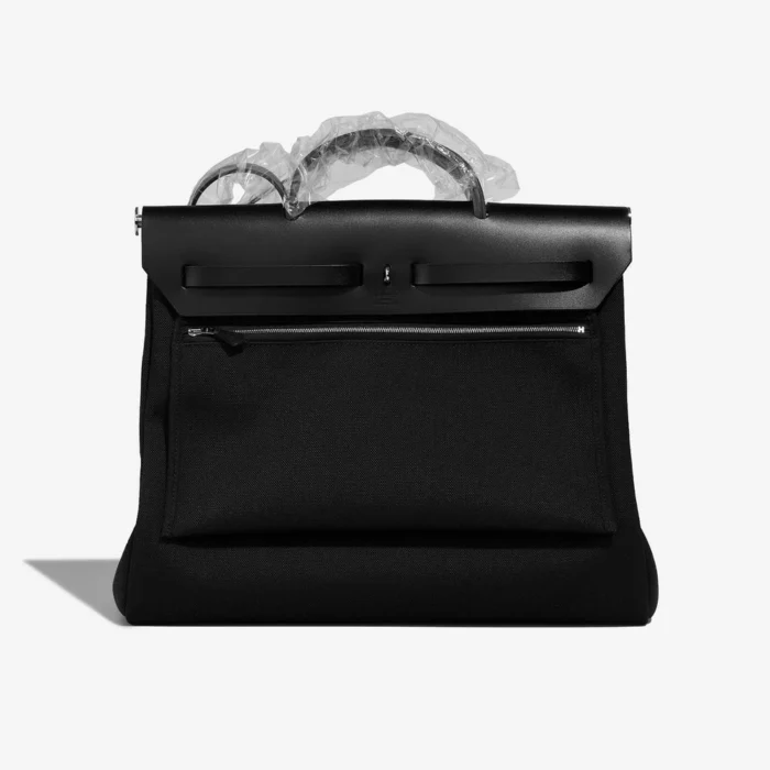 Best Replica Hermès Herbag 39 Toile/Vache Hunter Black PHW - Replica Handbags - Image 3