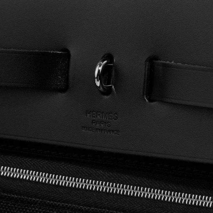 Best Replica Hermès Herbag 39 Toile/Vache Hunter Black PHW - Replica Handbags - Image 2