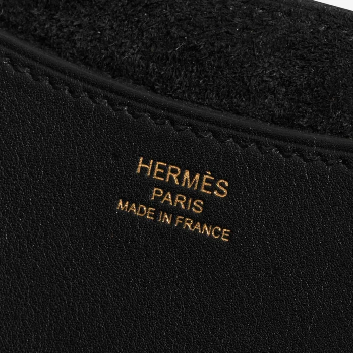 Best Replica Hermès In The Loop 23 Taurillon Clemence/Swift Black GHW - Replica Handbags - Image 2