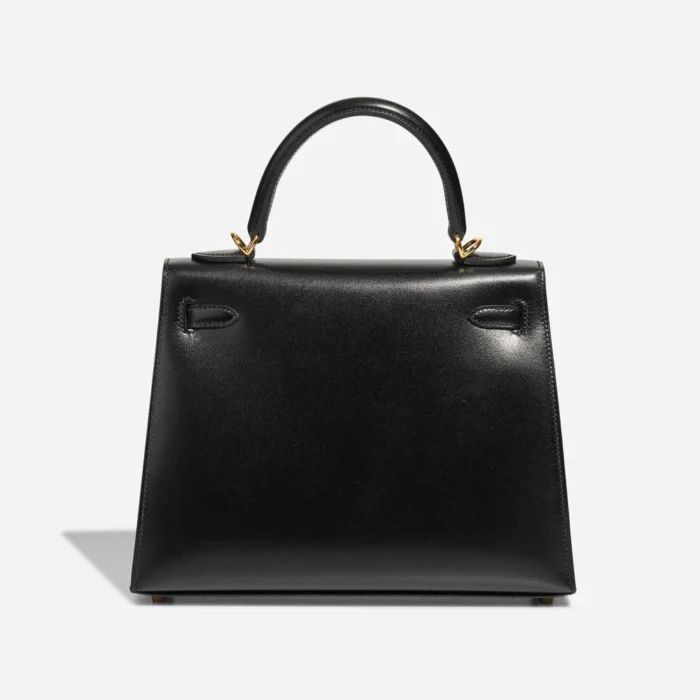 Best Replica Hermès Kelly 25 Box Black GHW - Replica Handbags - Image 2