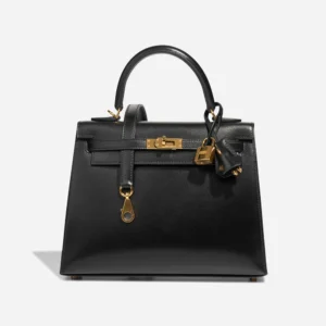 Best Replica Hermès Kelly 25 Box Black GHW - Replica Handbags