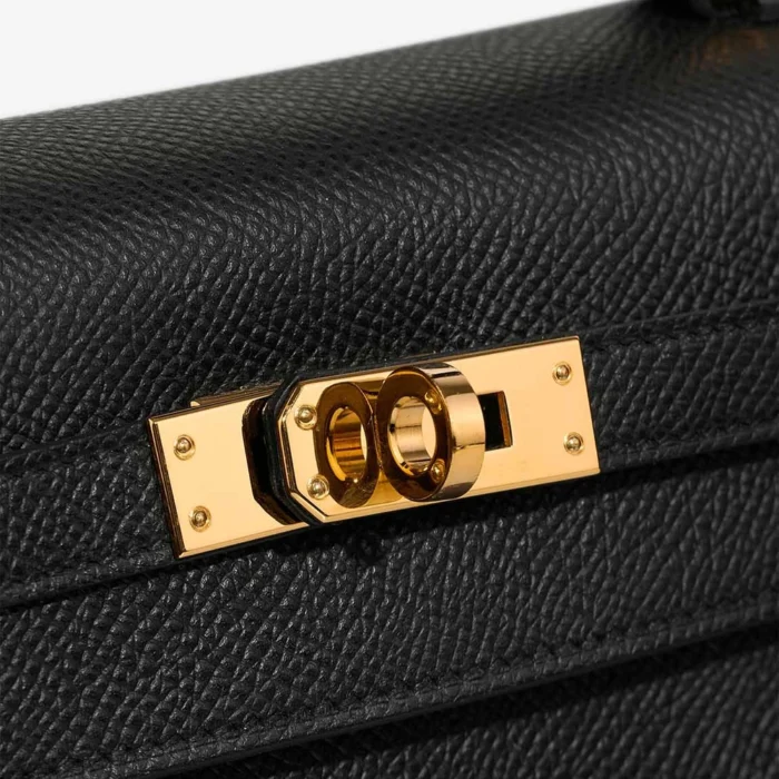 Best Replica Hermès Kelly 25 Epsom Black GHW - Replica Handbags - Image 6