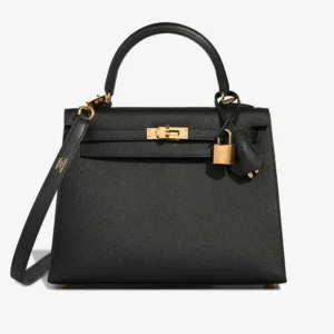 Best Replica Hermès Kelly 25 Epsom Black GHW - Replica Handbags