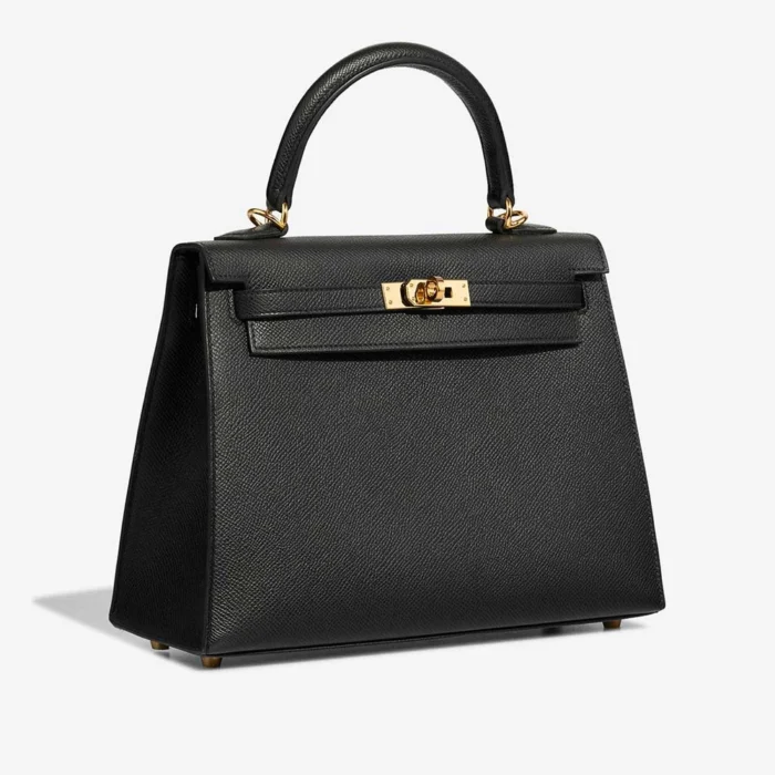Best Replica Hermès Kelly 25 Epsom Black GHW - Replica Handbags - Image 4