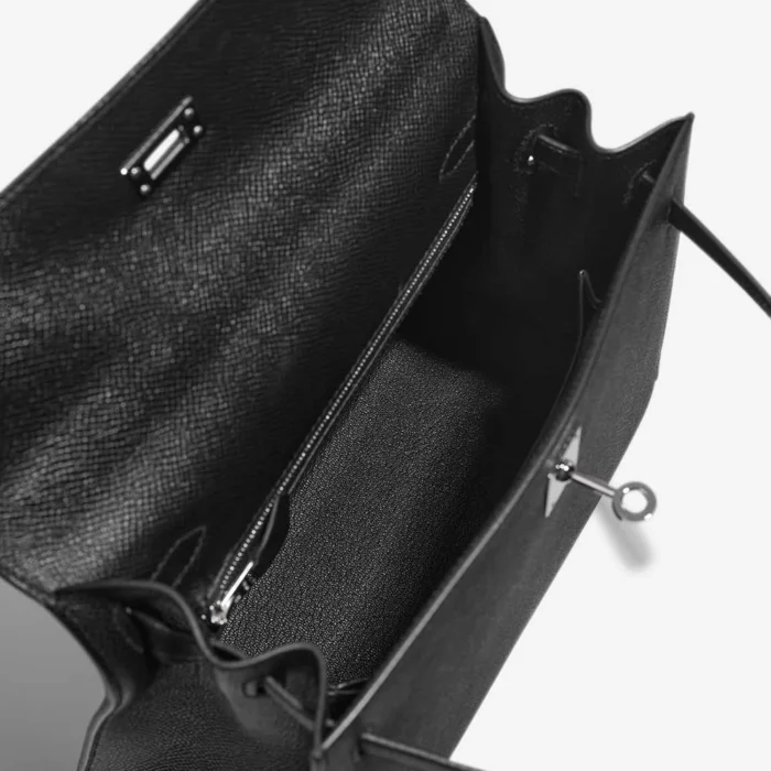 Best Replica Hermès Kelly 25 Epsom Black PHW - Replica Handbags - Image 5