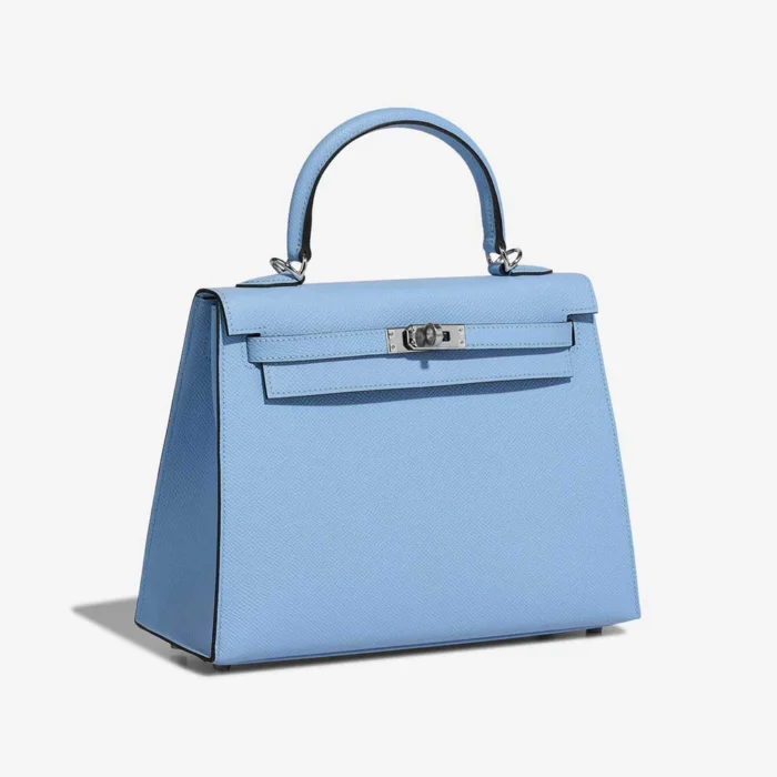 Best Replica Hermès Kelly 25 Epsom Bleu Celeste PHW - Replica Handbags - Image 4