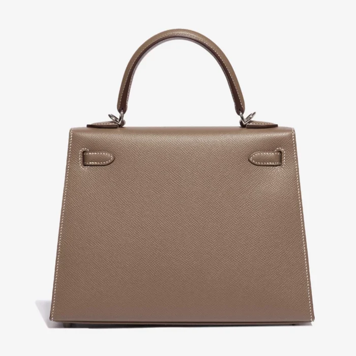 Best Replica Hermès Kelly 25 Epsom Etoupe PHW - Replica Handbags - Image 2