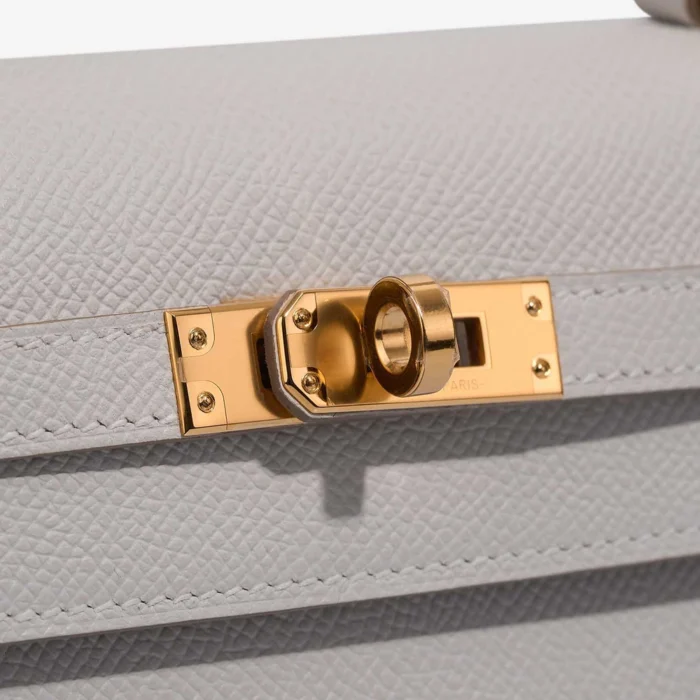 Best Replica Hermès Kelly 25 Epsom Gris Pale GHW - Replica Handbags - Image 6