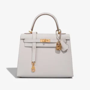 Best Replica Hermès Kelly 25 Epsom Gris Pale GHW - Replica Handbags