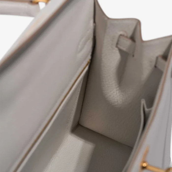 Best Replica Hermès Kelly 25 Epsom Gris Pale GHW - Replica Handbags - Image 5