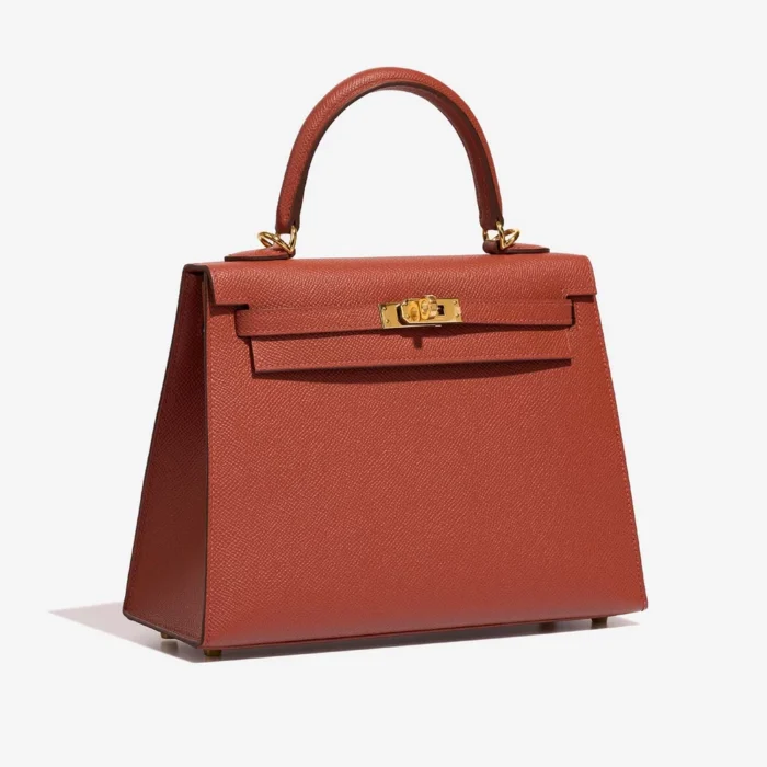 Best Replica Hermès Kelly 25 Epsom Rouge Venitien GHW - Replica Handbags - Image 4
