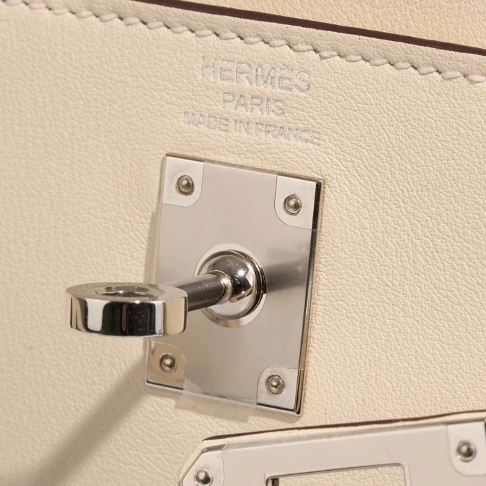Best Replica Hermès Kelly 25 In and Out Swift Nata PHW - Replica Handbags - Image 6