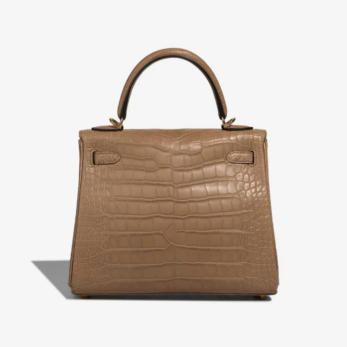Best Replica Hermès Kelly 25 Matte Alligator Chai GHW - Replica Handbags - Image 2