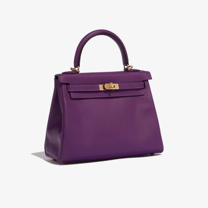 Best Replica Hermès Kelly 25 Swift Anemone GHW - Replica Handbags - Image 4