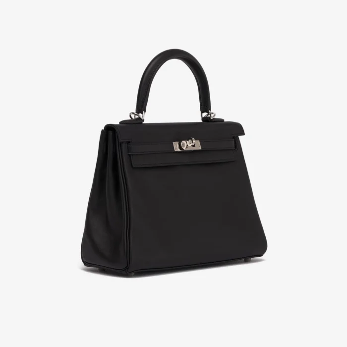 Best Replica Hermès Kelly 25 Swift Black PHW - DLF - Image 4