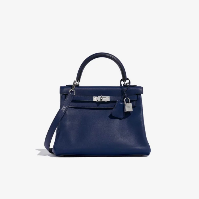 Best Replica Hermès Kelly 25 Swift Blue Saphir PHW
