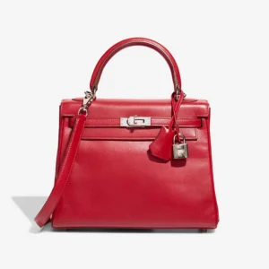 Best Replica Hermès Kelly 25 Tadelakt Rouge Vif PHW - Replica Handbags