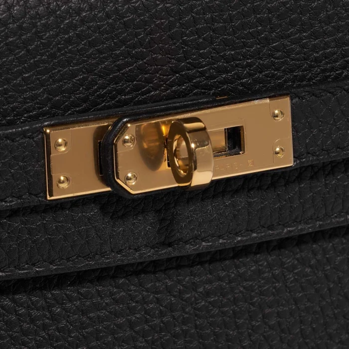 Best Replica Hermès Kelly 25 Togo Black GHW - Replica Handbags - Image 6