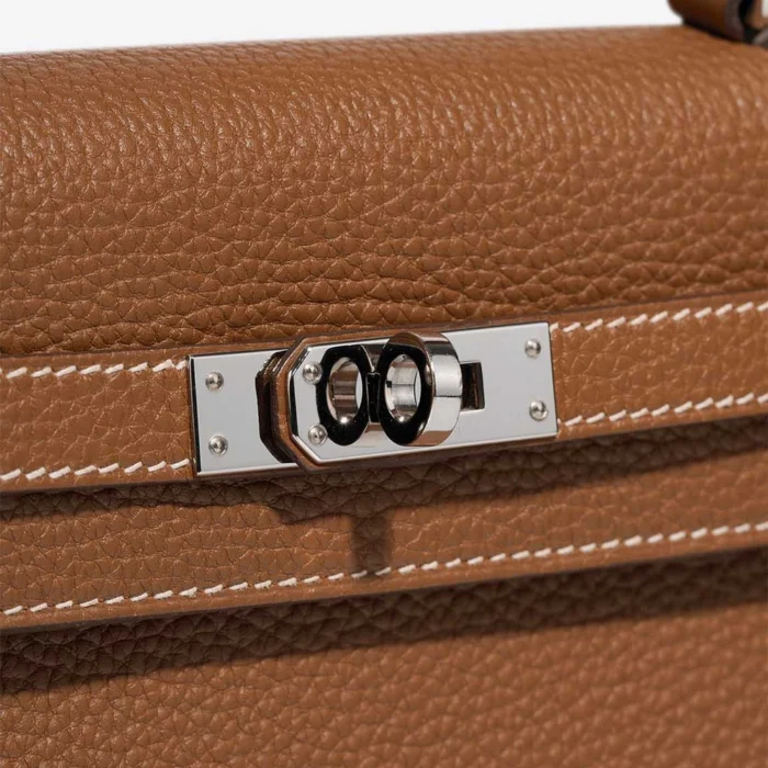 Best Replica Hermès Kelly 25 Togo Gold PHW - Replica Handbags - Image 7