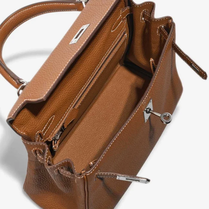 Best Replica Hermès Kelly 25 Togo Gold PHW - Replica Handbags - Image 5