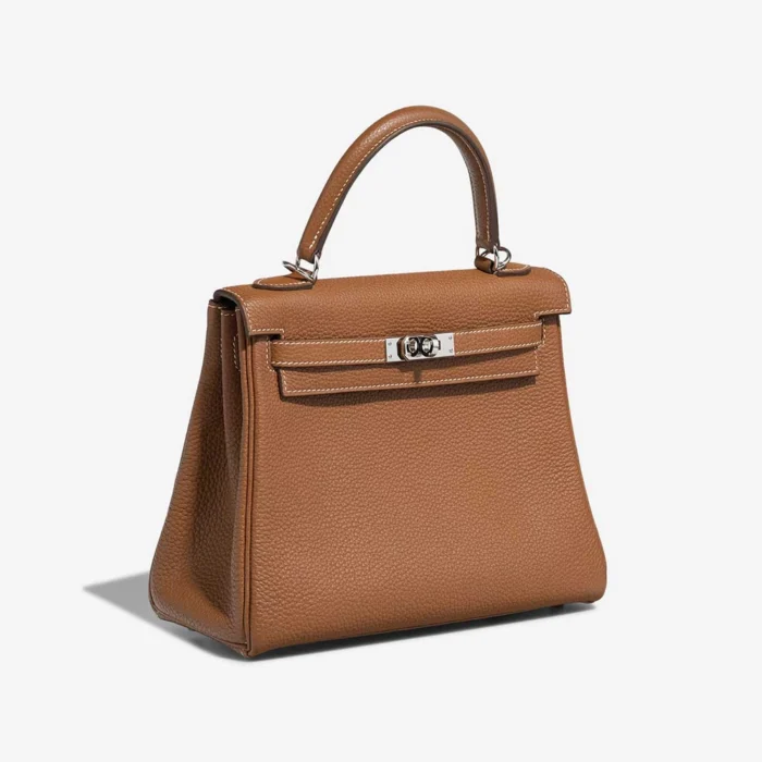 Best Replica Hermès Kelly 25 Togo Gold PHW - Replica Handbags - Image 4