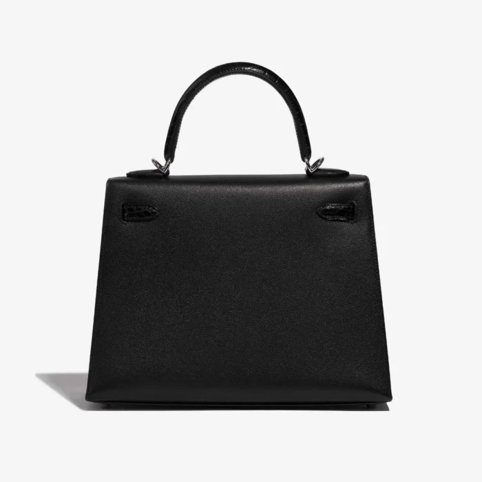 Best Replica Hermès Kelly 25 Touch Veau Madame/Niloticus Crocodile Black PHW - Replica Handbags - Image 2