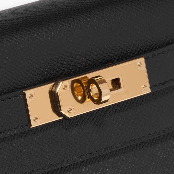 Best Replica Hermès Kelly 28 Epsom Black GHW - Replica Handbags - Image 7