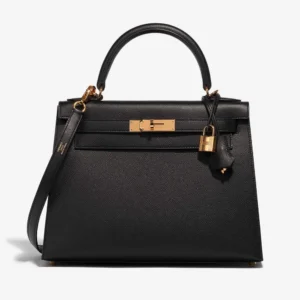Best Replica Hermès Kelly 28 Epsom Black GHW – Luxury Handbags