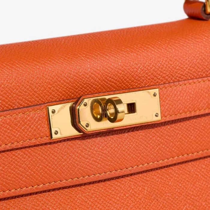 Best Replica Hermès Kelly 28 Epsom Feu GHW - Replica Handbags - Image 7
