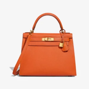 Best Replica Hermès Kelly 28 Epsom Feu GHW - Replica Handbags