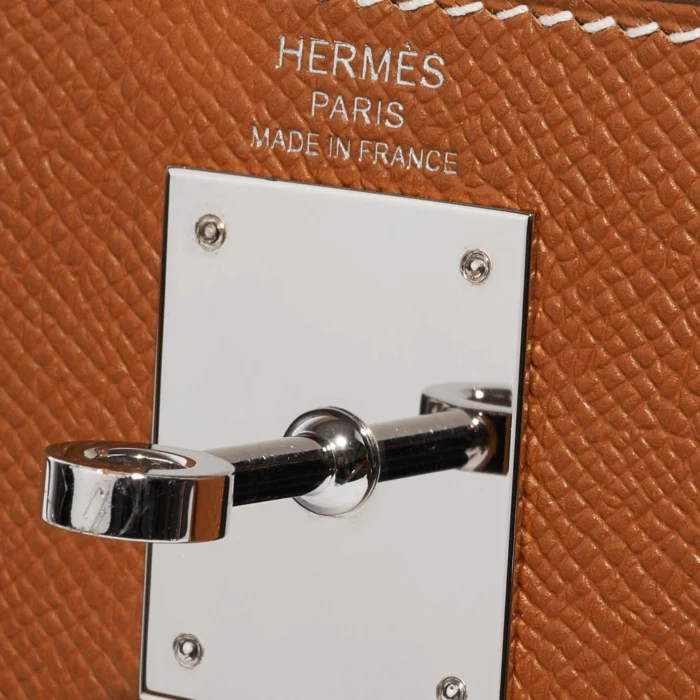 Best Replica Hermès Kelly 28 Epsom Gold PHW - Replica Handbags - Image 6