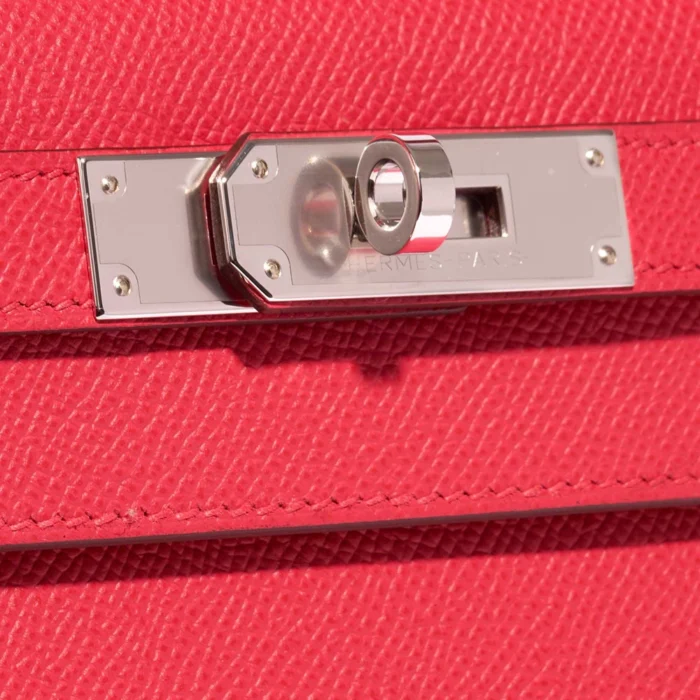 Best Replica Hermès Kelly 28 Epsom Rose Extreme PHW - Replica Handbags - Image 7