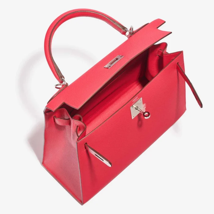 Best Replica Hermès Kelly 28 Epsom Rose Extreme PHW - Replica Handbags - Image 5