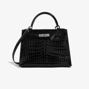 Best Replica Hermès Kelly 28 Niloticus Crocodile Black PHW