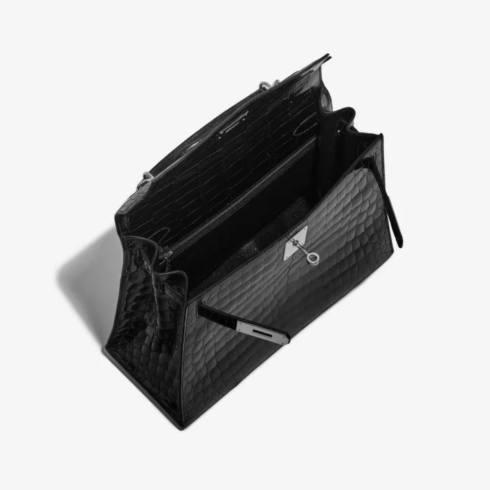 Best Replica Hermès Kelly 28 Niloticus Crocodile Black PHW - Replica Handbags - Image 5