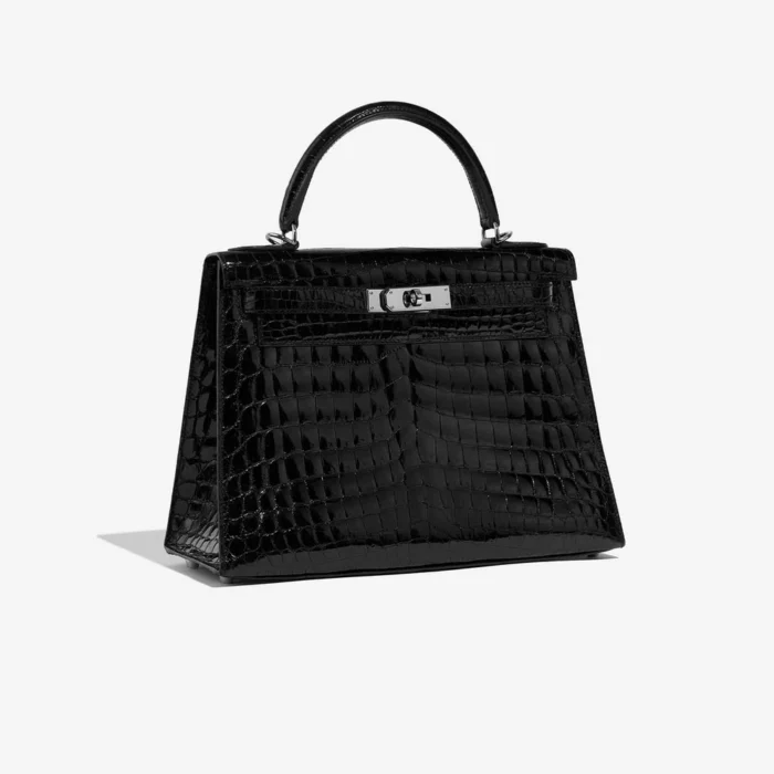 Best Replica Hermès Kelly 28 Niloticus Crocodile Black PHW - Replica Handbags - Image 4
