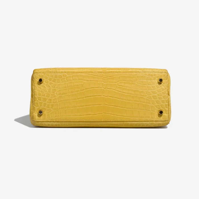 Best Replica Hermès Kelly 28 Niloticus Crocodile Jaune Mimosa GHW - Replica Handbags - Image 3