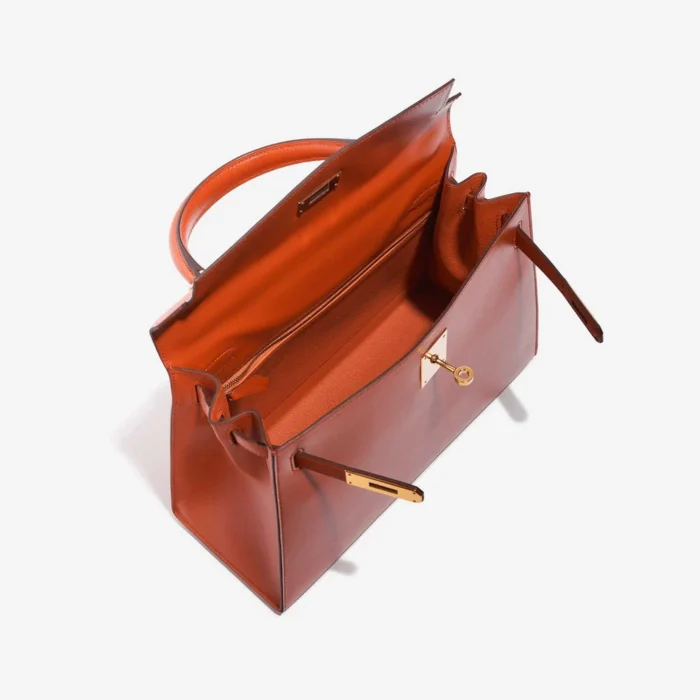Best Replica Hermès Kelly 28 Tadelakt Terre Battue GHW - Replica Handbags - Image 5