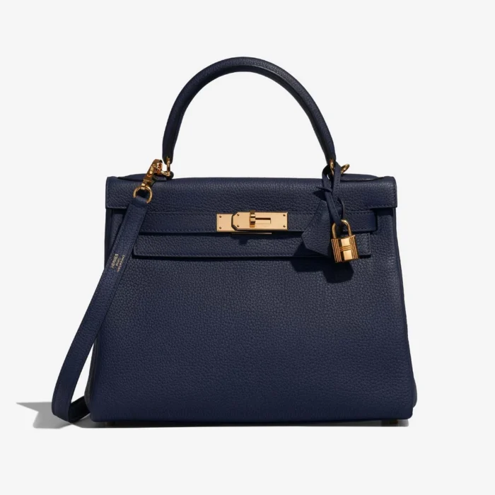 Best Replica Hermès Kelly 28 Togo Blue Saphir GHW | Direct Luxury