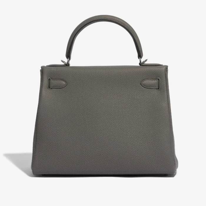 Best Replica Hermès Kelly 28 Togo Gris etain PHW - Replica Handbags - Image 2