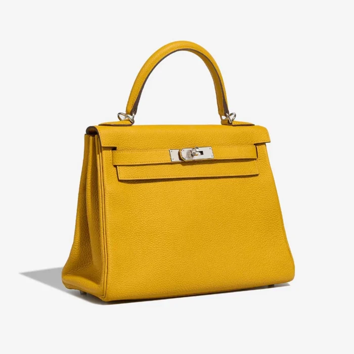 Best Replica Hermès Kelly 28 Togo Jaune Ambre PHW - Replica Handbags - Image 4