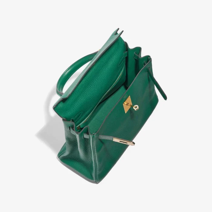 Best Replica Hermès Kelly 28 Togo Vert Menthe GHW - Replica Handbags - Image 5