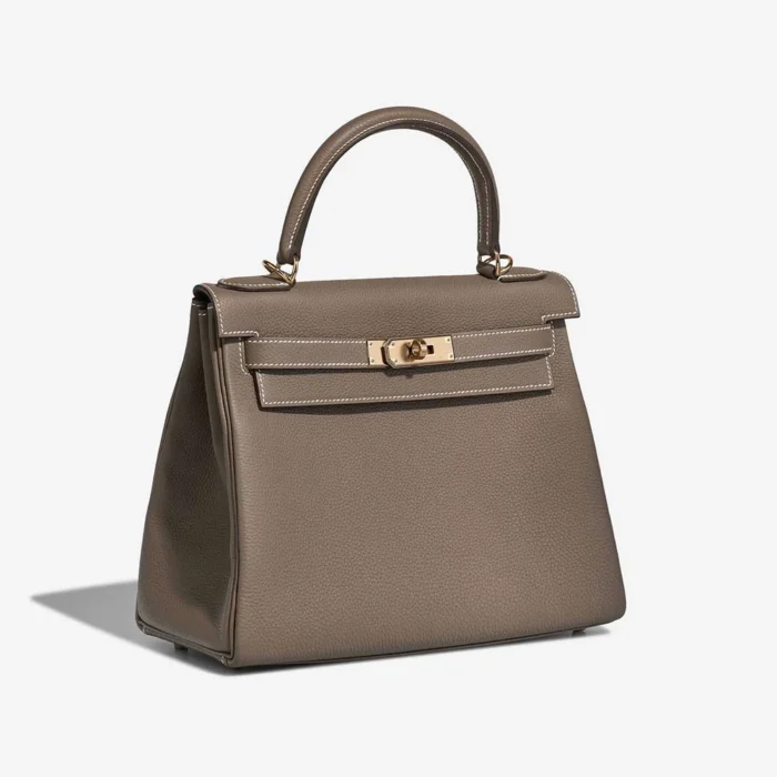 Best Replica Hermès Kelly 28 Togo Etoupe GHW - Replica Handbags - Image 4
