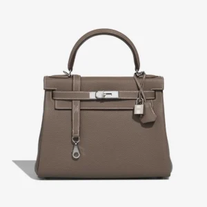 Best Replica Hermès Kelly 28 Togo Etoupe PHW - Replica Handbags
