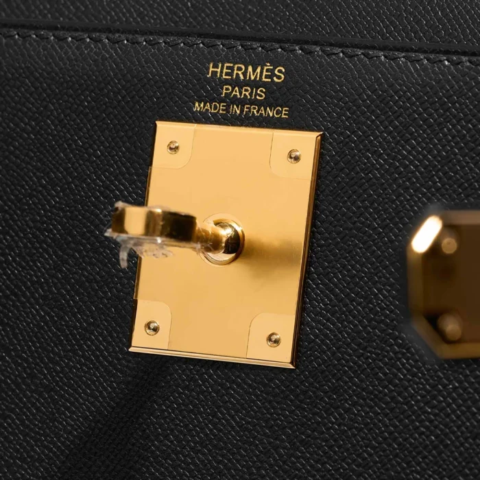 Best Replica Hermès Kelly 28 Veau Madame Black GHW - Replica Handbags - Image 6